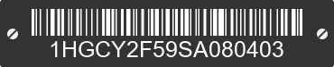 2025 HONDA Accord 1HGCY2F59SA080403 VIN decoded