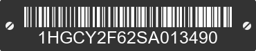 2025 HONDA Accord 1HGCY2F62SA013490 VIN decoded