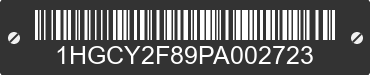 2023 HONDA Accord 1HGCY2F89PA002723 VIN decoded