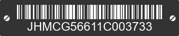 2001 HONDA Accord JHMCG56611C003733 VIN decoded
