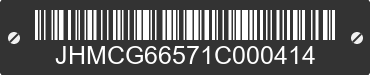 2001 HONDA Accord JHMCG66571C000414 VIN decoded