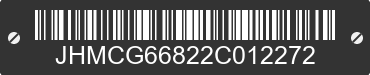 2002 HONDA Accord JHMCG66822C012272 VIN decoded