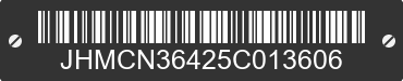 2005 HONDA Accord JHMCN36425C013606 VIN decoded