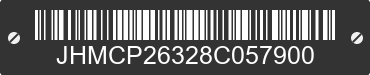 2008 HONDA Accord JHMCP26328C057900 VIN decoded