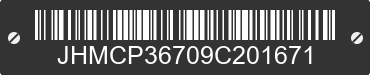 2009 HONDA Accord JHMCP36709C201671 VIN decoded