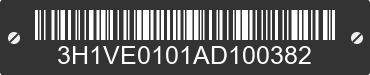 2010 HONDA Big Red 3H1VE0101AD100382 VIN decoded
