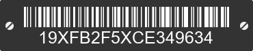 2012 HONDA Civic 19XFB2F5XCE349634 VIN decoded