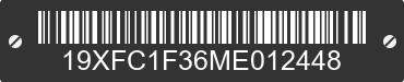 2021 HONDA Civic 19XFC1F36ME012448 VIN decoded