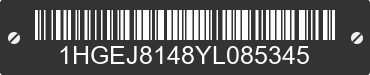 2000 HONDA Civic 1HGEJ8148YL085345 VIN decoded