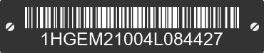 2004 HONDA Civic 1HGEM21004L084427 VIN decoded