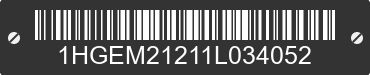 2001 HONDA Civic 1HGEM21211L034052 VIN decoded