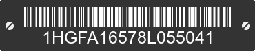 2008 HONDA Civic 1HGFA16578L055041 VIN decoded