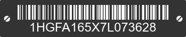 2007 HONDA Civic 1HGFA165X7L073628 VIN decoded