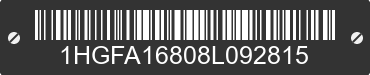 2008 HONDA Civic 1HGFA16808L092815 VIN decoded