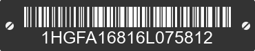 2006 HONDA Civic 1HGFA16816L075812 VIN decoded