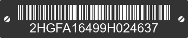 2009 HONDA Civic 2HGFA16499H024637 VIN decoded
