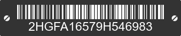 2009 HONDA Civic 2HGFA16579H546983 VIN decoded