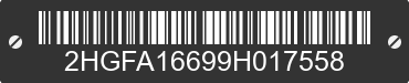 2009 HONDA Civic 2HGFA16699H017558 VIN decoded