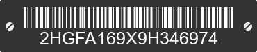 2009 HONDA Civic 2HGFA169X9H346974 VIN decoded