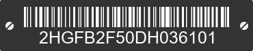 2013 HONDA Civic 2HGFB2F50DH036101 VIN decoded
