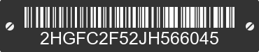 2018 HONDA Civic 2HGFC2F52JH566045 VIN decoded