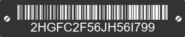 2018 HONDA Civic 2HGFC2F56JH56I799 VIN decoded