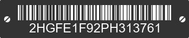 2023 HONDA Civic 2HGFE1F92PH313761 VIN decoded