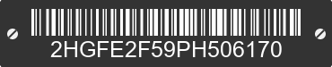 2023 HONDA Civic 2HGFE2F59PH506170 VIN decoded