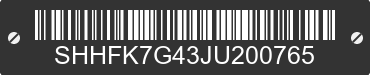2018 HONDA Civic SHHFK7G43JU200765 VIN decoded