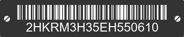 2014 HONDA CR-V 2HKRM3H35EH550610 VIN decoded