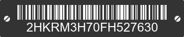 2015 HONDA CR-V 2HKRM3H70FH527630 VIN decoded