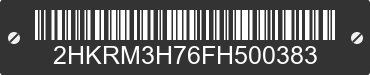 2015 HONDA CR-V 2HKRM3H76FH500383 VIN decoded