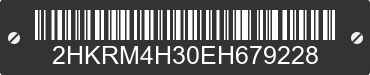 2014 HONDA CR-V 2HKRM4H30EH679228 VIN decoded