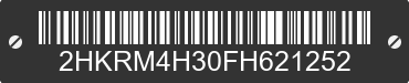 2015 HONDA CR-V 2HKRM4H30FH621252 VIN decoded