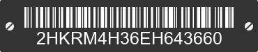 2014 HONDA CR-V 2HKRM4H36EH643660 VIN decoded