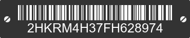 2015 HONDA CR-V 2HKRM4H37FH628974 VIN decoded