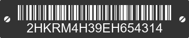 2014 HONDA CR-V 2HKRM4H39EH654314 VIN decoded