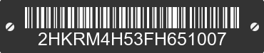2015 HONDA CR-V 2HKRM4H53FH651007 VIN decoded