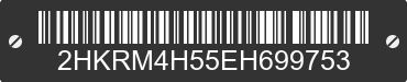 2014 HONDA CR-V 2HKRM4H55EH699753 VIN decoded