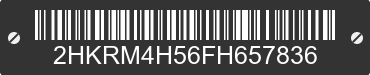 2015 HONDA CR-V 2HKRM4H56FH657836 VIN decoded
