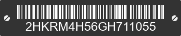 2016 HONDA CR-V 2HKRM4H56GH711055 VIN decoded