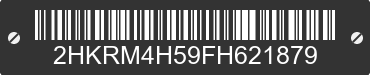 2015 HONDA CR-V 2HKRM4H59FH621879 VIN decoded