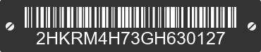 2016 HONDA CR-V 2HKRM4H73GH630127 VIN decoded