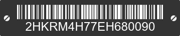 2014 HONDA CR-V 2HKRM4H77EH680090 VIN decoded