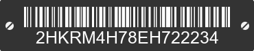 2014 HONDA CR-V 2HKRM4H78EH722234 VIN decoded