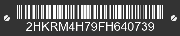 2015 HONDA CR-V 2HKRM4H79FH640739 VIN decoded