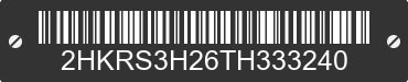 2026 HONDA CR-V 2HKRS3H26TH333240 VIN decoded
