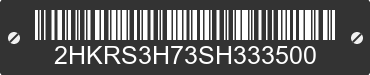 2025 HONDA CR-V 2HKRS3H73SH333500 VIN decoded