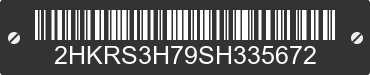 2025 HONDA CR-V 2HKRS3H79SH335672 VIN decoded