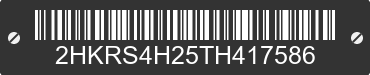 2026 HONDA CR-V 2HKRS4H25TH417586 VIN decoded